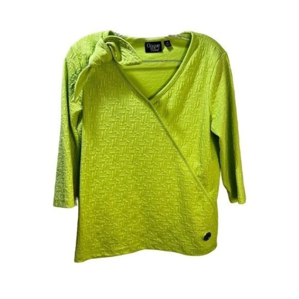 Onque Casual Womens V Neck‎ 3/4 Sleeved Tee Medium